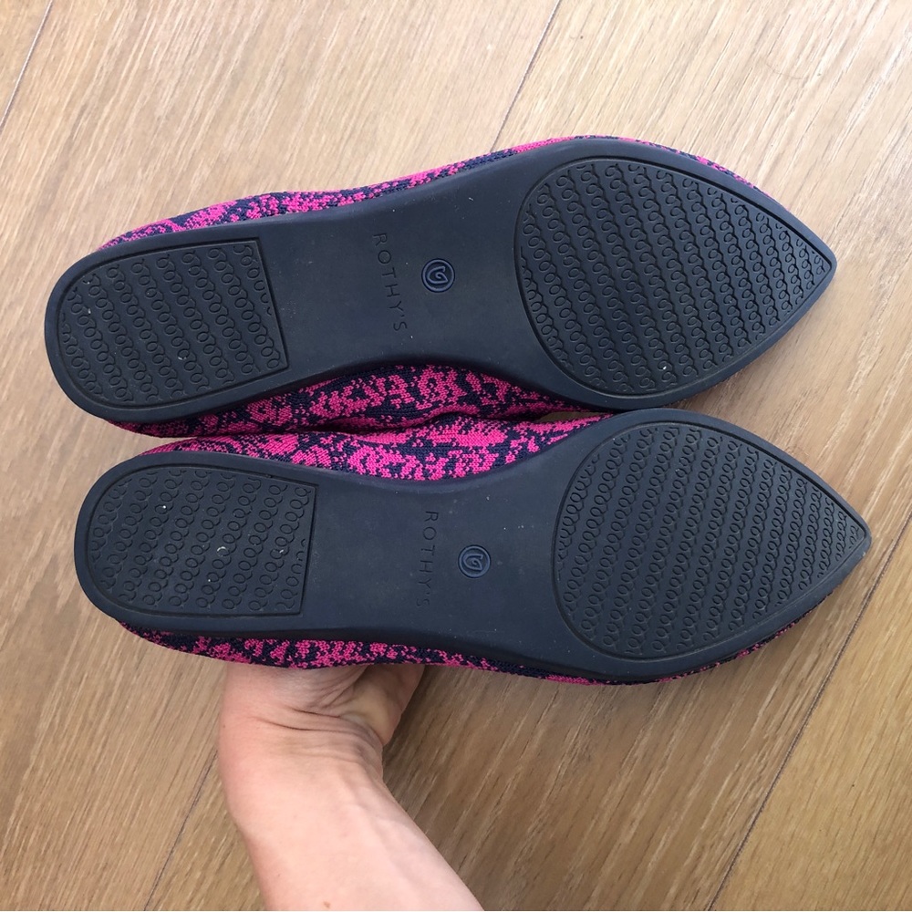 Retired Fuchsia Snake Rothy’s sz 8 - Picture 2 of 5